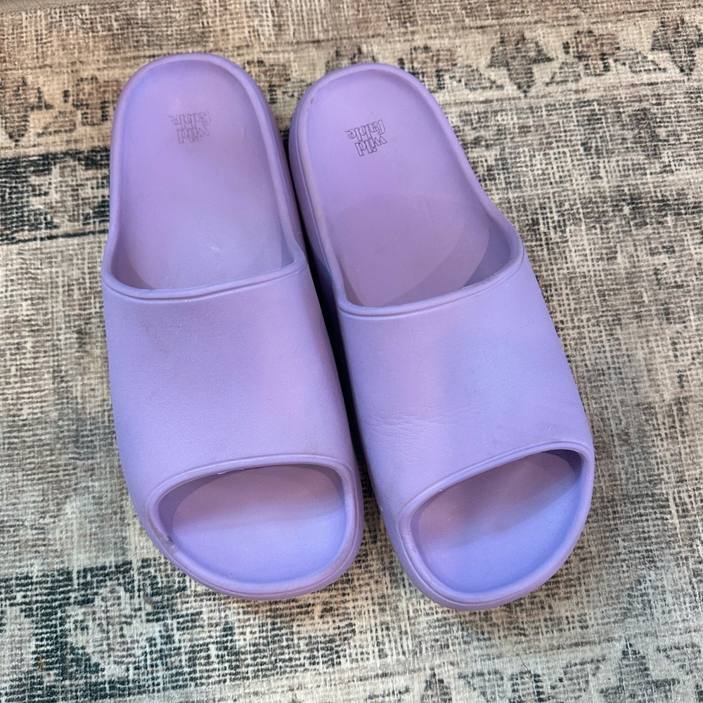 Purple Slide Sandals
